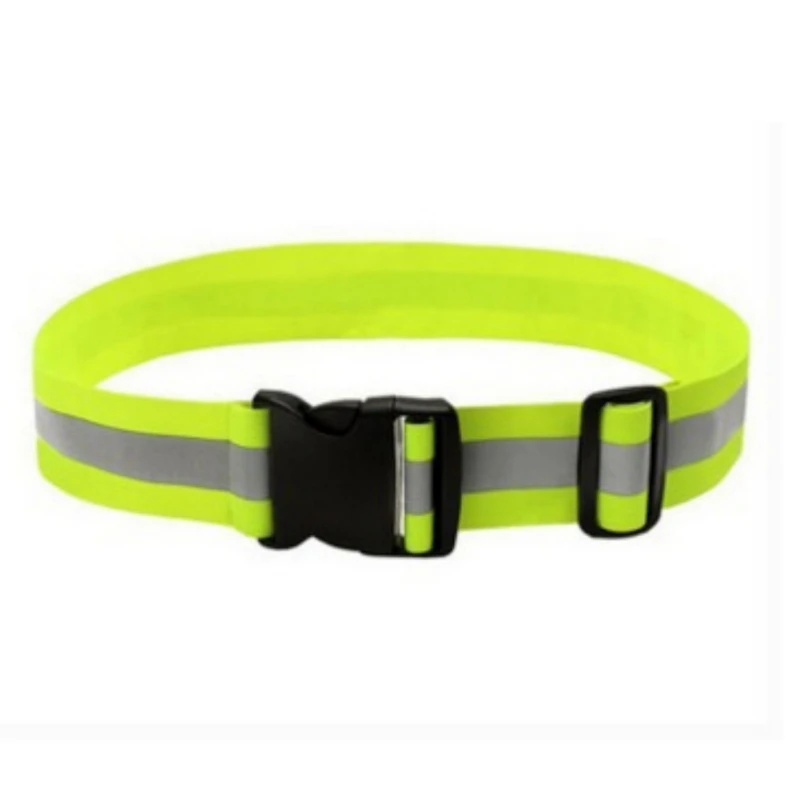 

1Pc Reflective Elastic Waist Bags Belt Support Adjustable Safety Waist Belt Night Running Walking Cycling