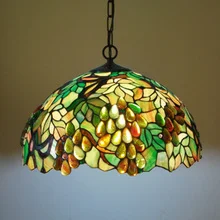 Лидер продаж подвесной светильник в стиле Тиффани из разноцветного стекла