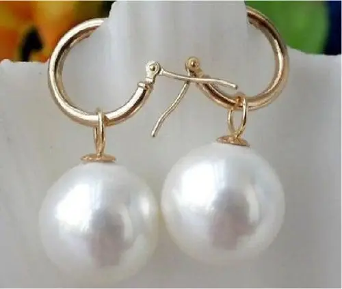 Бесплатная доставка подлинная 16 мм огромный + белый южного моря корпус жемчужные