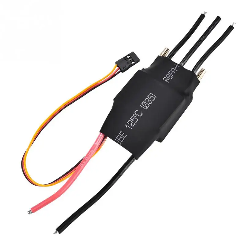 60A бесщеточный ESC RC лодка водяное охлаждение Электрический контроллер скорости с