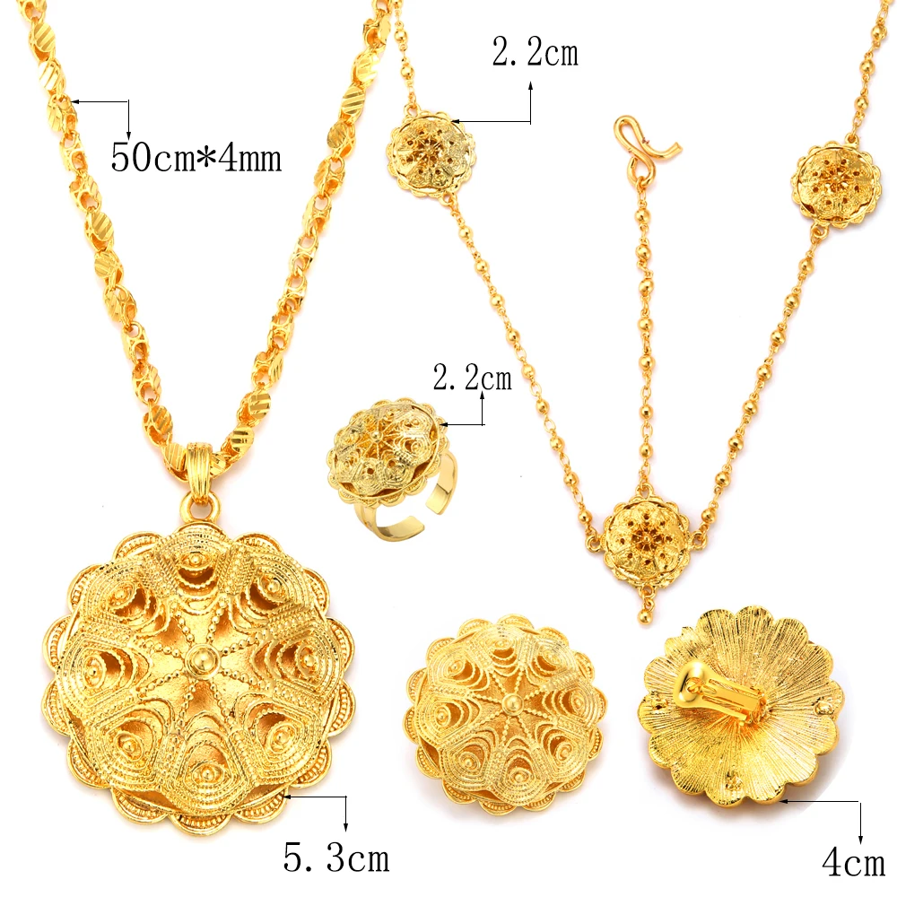 Ethlyn оптовая продажа комплекты ювелирных изделий из Эфиопии дешевые свадебные