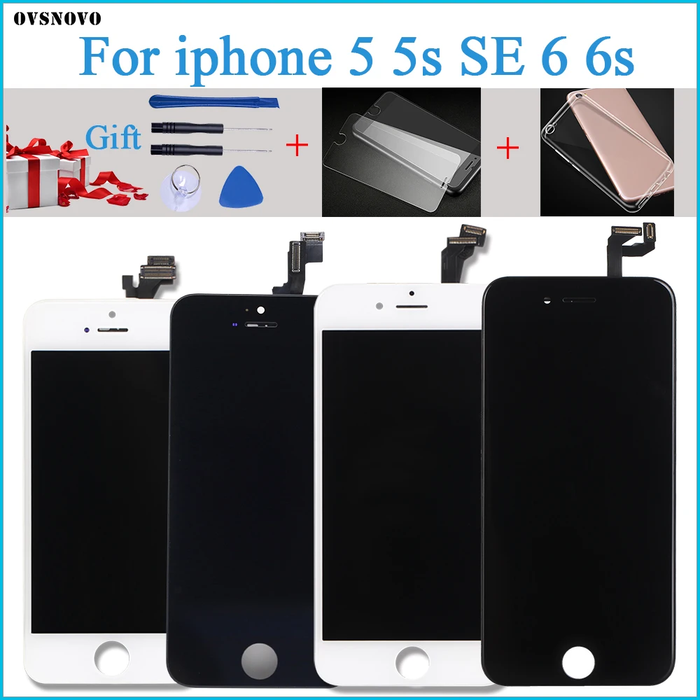 ЖК дисплей AAA + для iPhone 6 сменный модуль дигитайзера сенсорного экрана iphone se 100%