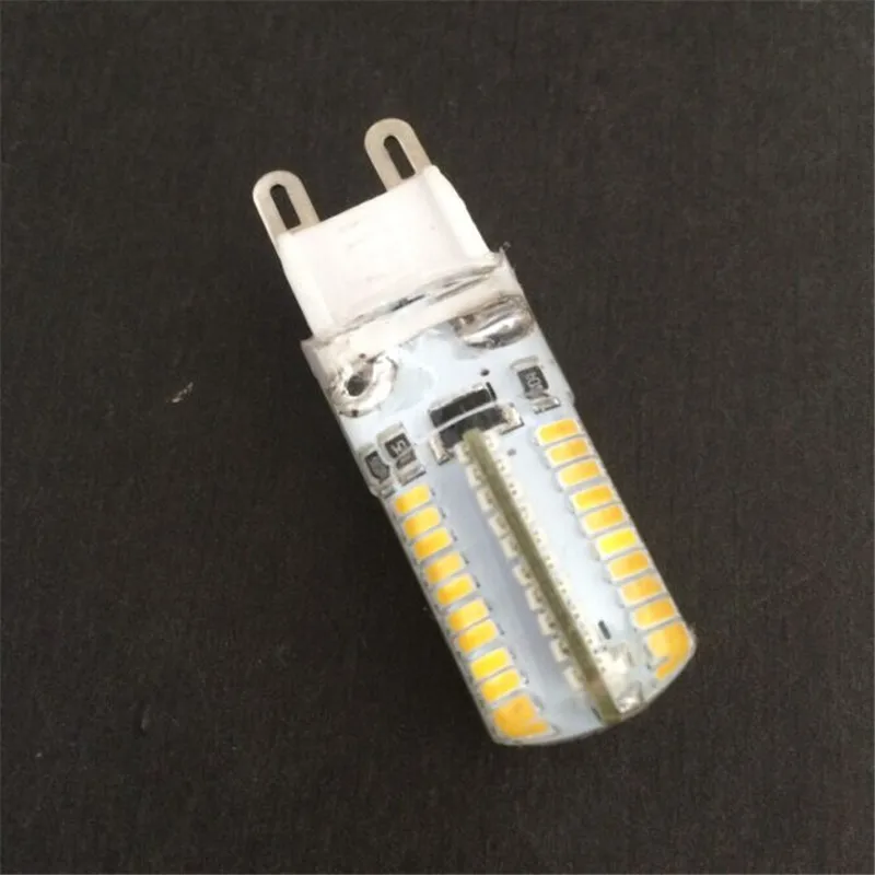 50 шт./лот AC220V/110 V затемнения 3014SMD 80leds G9/G4/E17/E11 7wled лампочки кукурузы Заменить
