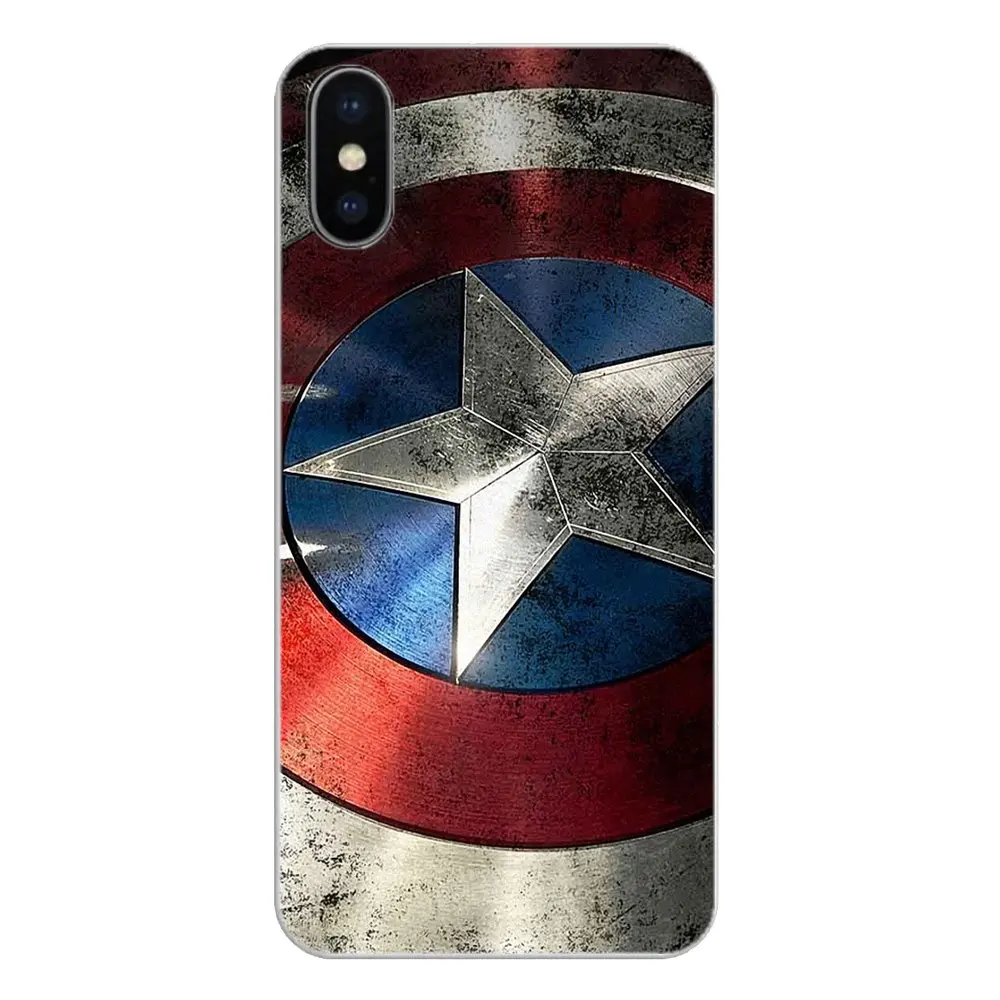 Captain America Shield For Huawei Honor 7X V10 6C V9 6A Play 9 Mate 10 Pro Y7 Y5 P8 P10 Lite Plus GR5 2017 Silicone Phone Covers |