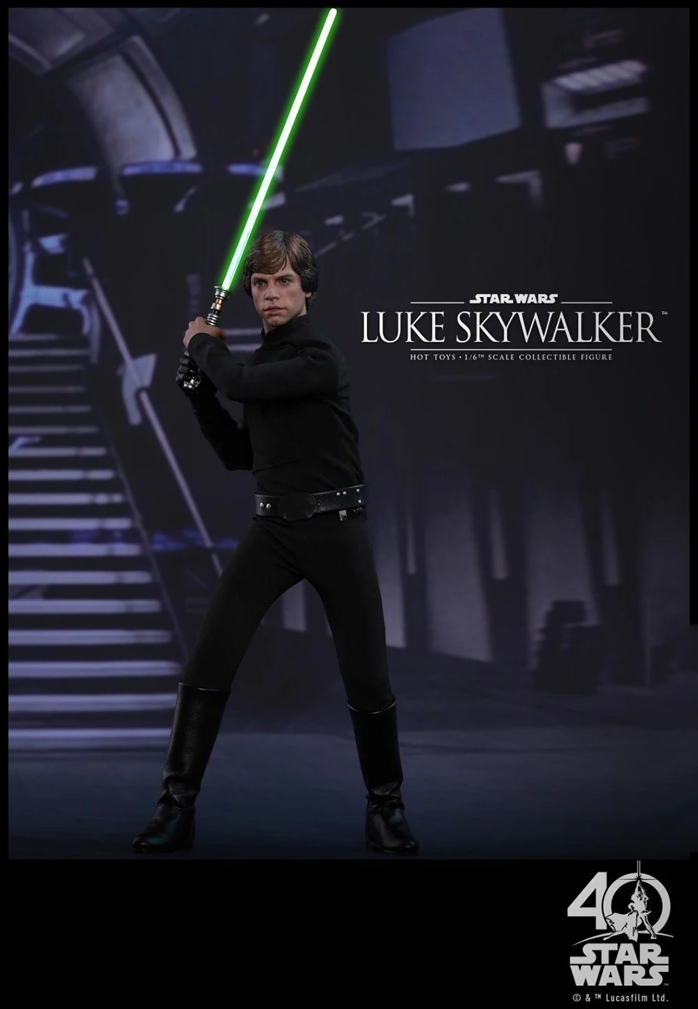 Коллекционный полный набор экшн-фигурок Hot Toys 1/6 Люка Скайуокера Star Wars: Return of the Jedi Black Ver. Фигурная игрушка для фанатов в подарок