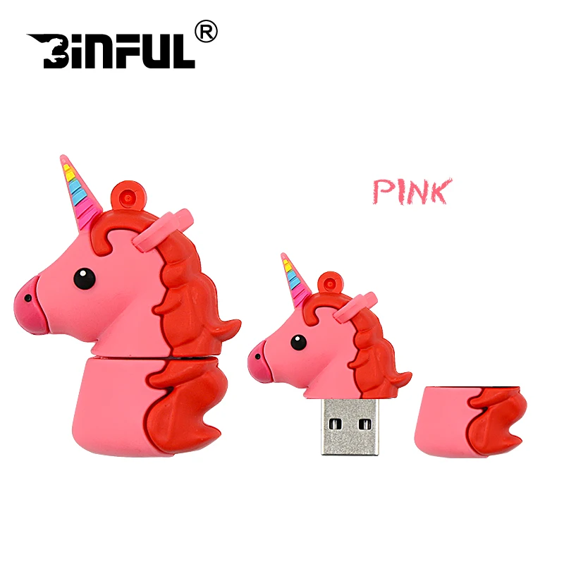 USB флеш-накопители Loving unicorn 4 ГБ 8 ГБ 16 ГБ флеш-накопитель 32 Гб 64 Гб usb флешка мини флеш-накопитель Флешка анимадо