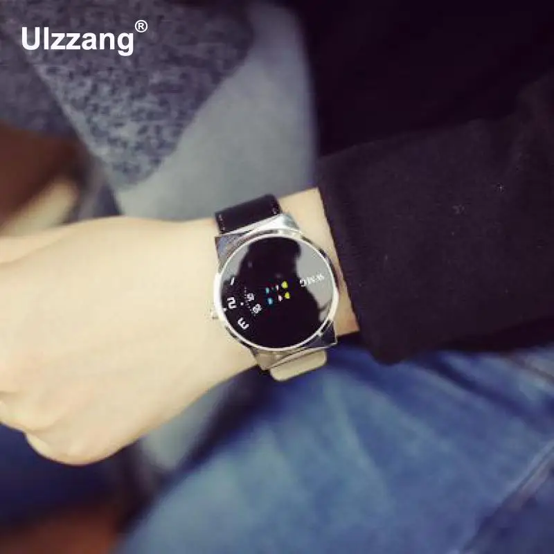 Модные красочные часы для женщин цифровые и мужчин повседневные