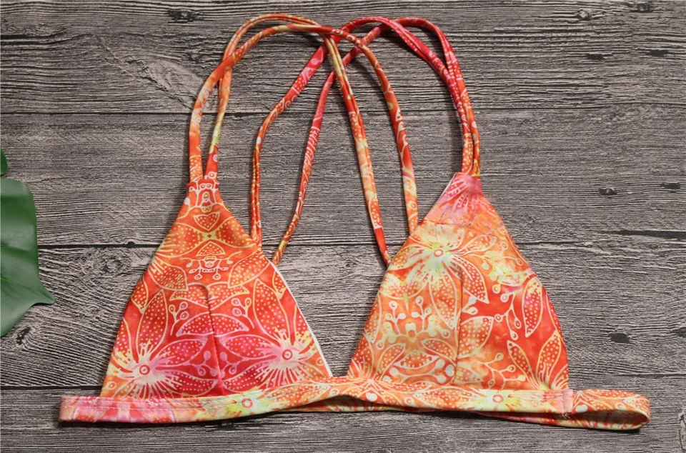 2018 Brazilian Bikini set floral Swimwear female push up Bikinis thong bathing suits Micro swimsuit women biquinis feminino |