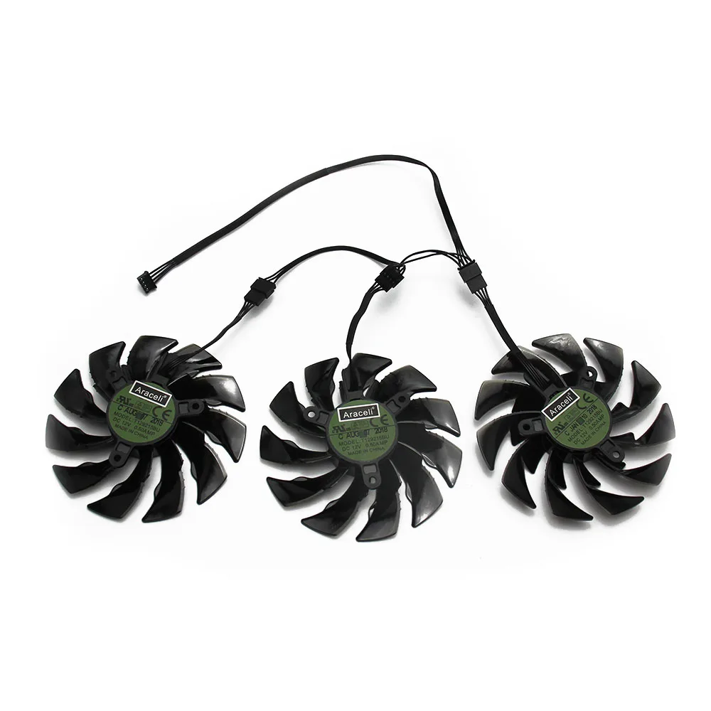 Вентилятор для видеокарты GIGAYTE AORUS GeForce GTX 1080 Ti Xtreme Edition 95 мм T129215BU DC 12 В 0 55a PLD10015B12H