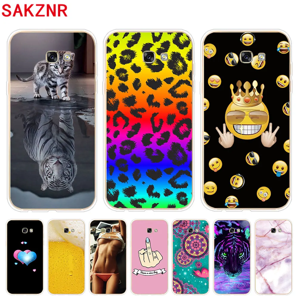Soft Silicone Case For Samsung Galaxy A3 A5 A7 2017 Cases Transparent Phone Back Cover |