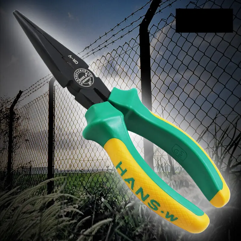 

8" Needle-nose pliers Electrician pliers Nippers Repair clamp tool W115