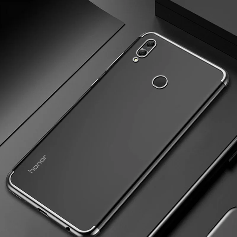 Silver Чехол для huawei Honor 8X Max 8C 8A 8 9 10 Lite 10i 20i 10 20 7a 7C Pro Play 7x Примечание вид Чехол силиконовые покрытием Чехлы Fundas - Цвет: Silver