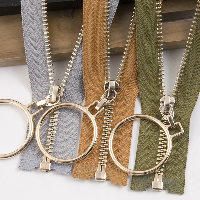 3# 40cm70cm Metal Gold Zipper for Handbag Dress Open end Zippers Sewing Garment Coat Accessory DIY Crafts Cloth Supplies | Дом и сад