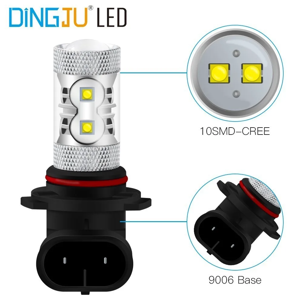 1 шт. 9005 9006 H8 H11 H16 Led HB4 HB3 туман светильник s лампы 10SMD 5202 вождение автомобиля ходовой
