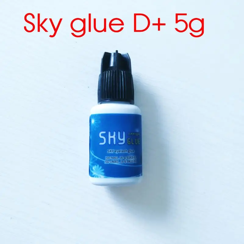 Клей для накладных ресниц SKY 5 мл D + профессиональный клейкий материал