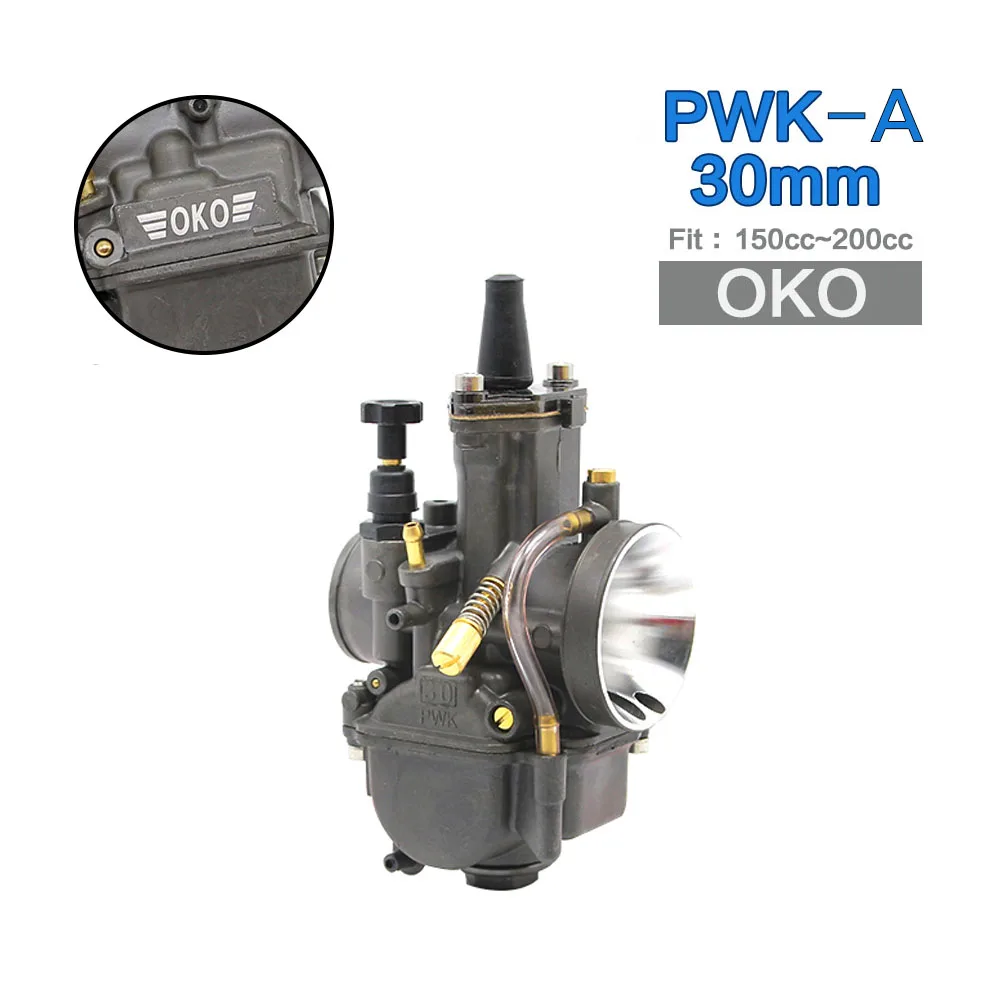 30mm OKO ZSDTRP мотоцикл 2 T 4 T карбюратор 28 30 32 34 мм Carb с силовой струей для Keihin OKO Скутер ATV Quad для гоночного мото - Цвет: 30mm OKO
