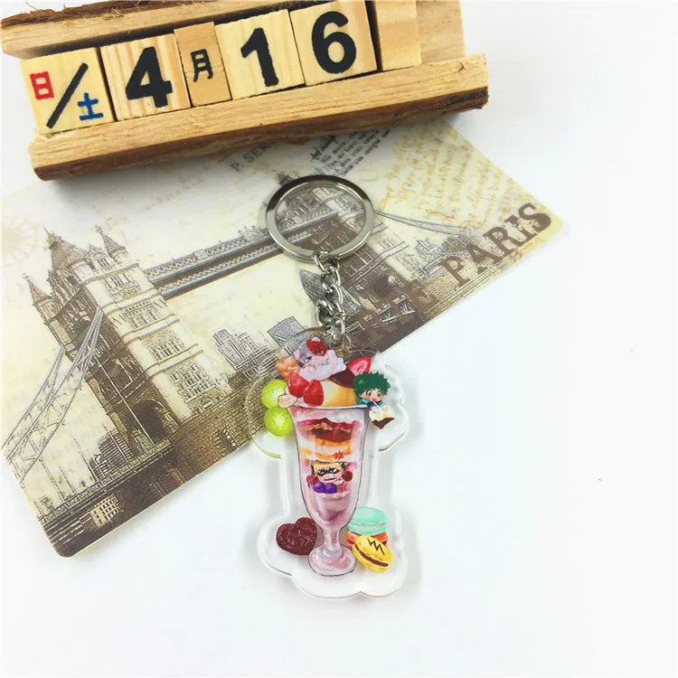 Модный милый мультфильм аниме новая Академия мой герой брелок акриловый шармы