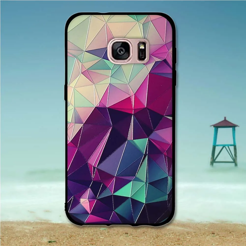 Чехлы для Samsung Galaxy S7 роскошный 3D рельефный рисунок мягкий силиконовый