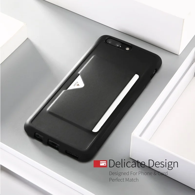 Dux DUCIS для OnePlus 5 Чехол pocard серии Слот карты из искусственной кожи ТПУ задняя крышка