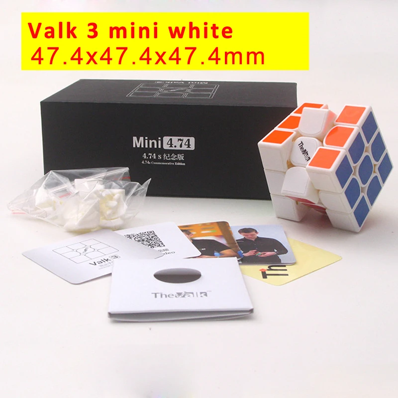valk 3 mini white Настоящий Oyuncak Valk 3 power M куб 3x3 мини размер скорость Qiyi соревнования Кубики Игрушки Wca головоломка магические магниты Cubo - Цвет: valk 3 mini white