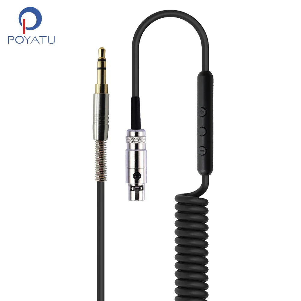 Фото Replacement Cable for AKG Q701 K702 K267 K712 K141 K171 K181 K240 K271MKII K271 headphones Cord With Mic Remote Volume Control №1