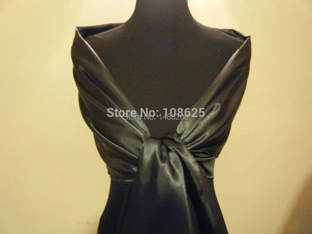 Новинка формальная черная атласная