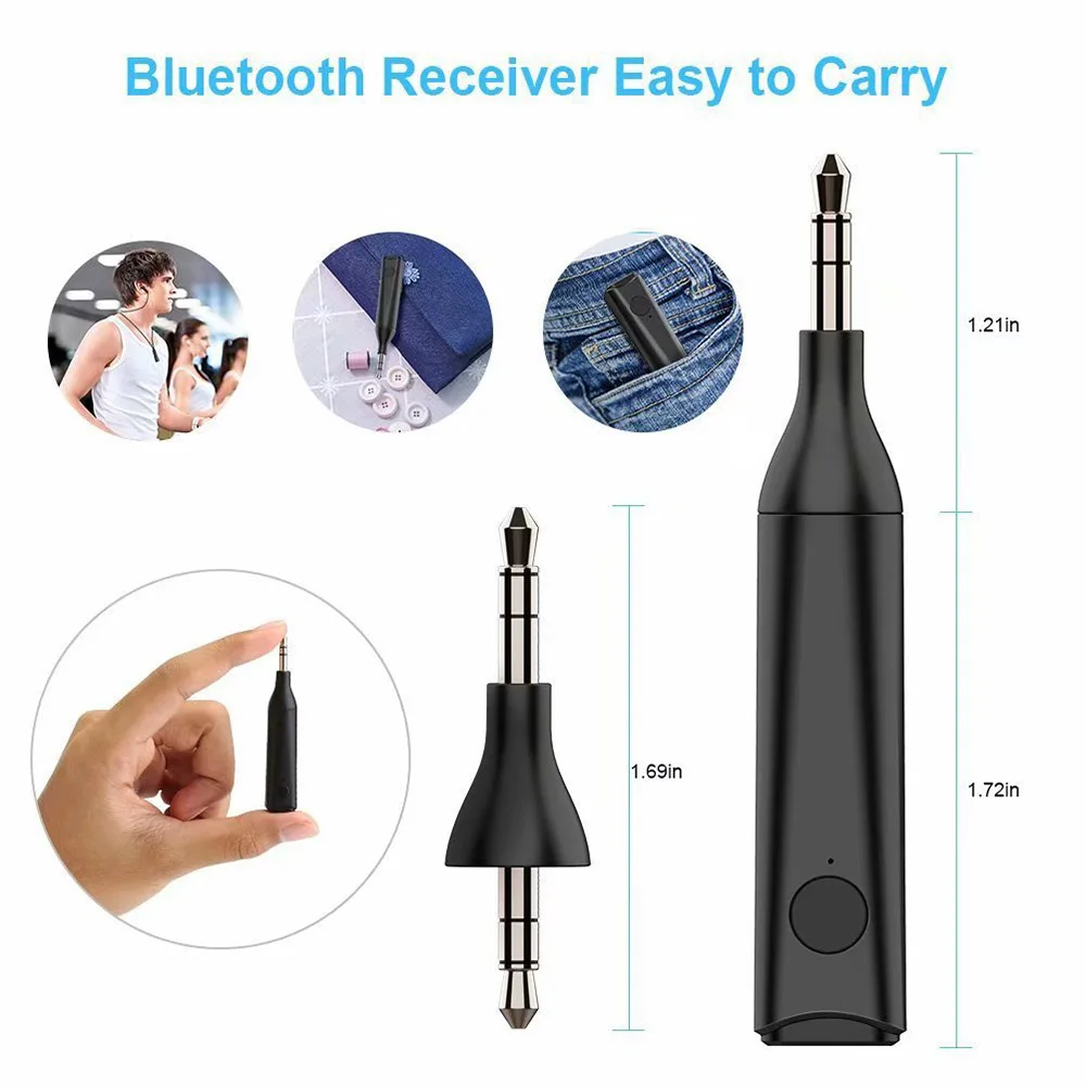 Беспроводная передача автомобильный динамик Plug and Play гарнитура AUX мини Bluetooth