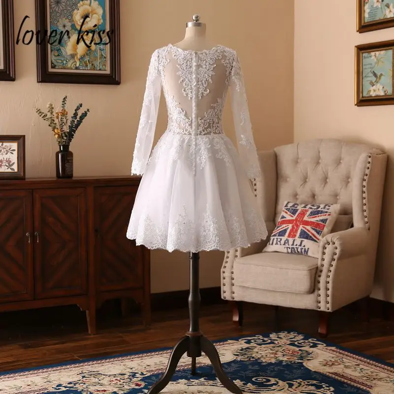 Lover Kiss vestidos de Noiva свадебное платье с длинным рукавом, украшенное бусинами и жемчугом 2 в 1, свадебные платья из двух частей, vestidos de boda
