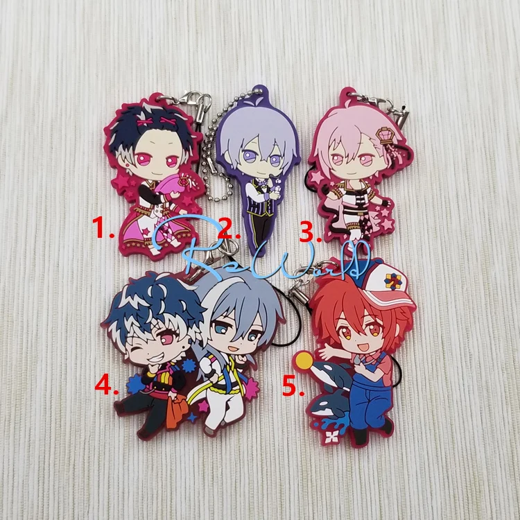 Резиновый брелок для ключей IDOLiSH7 GAME NANASE RIKU KUJO TENN Осака Сого МОМО Юки|Игровые