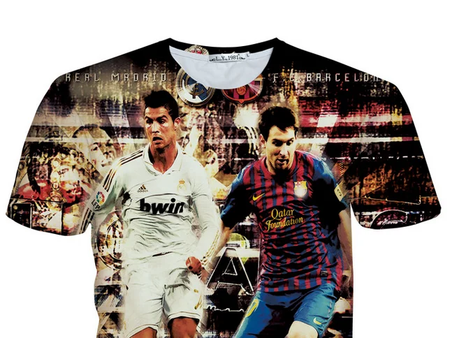 2016 летний новый 3D для мужчин печать творческий мода с коротким рукавом - мужчины |