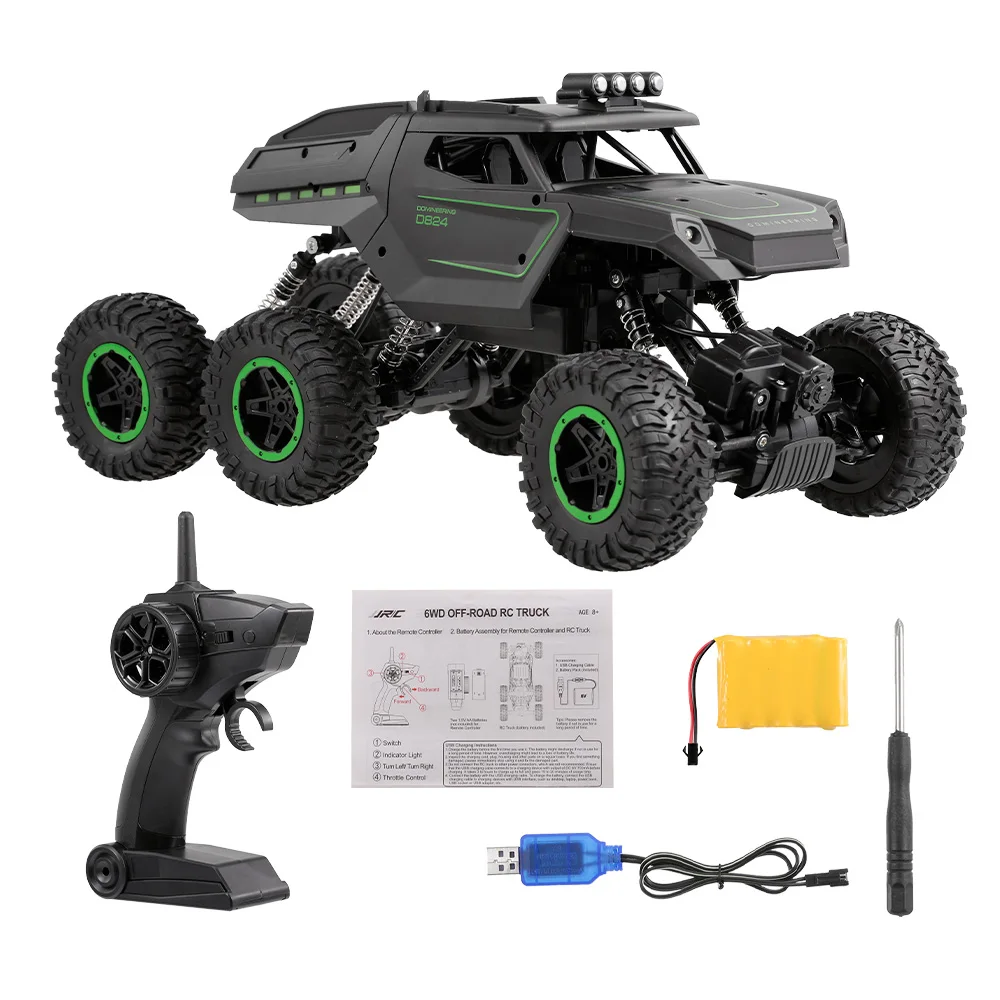 JJR/C Радиоуправляемая машина Q51B/C RC военный грузовик wisless1: 12 2 4 ГГц 6WD фара