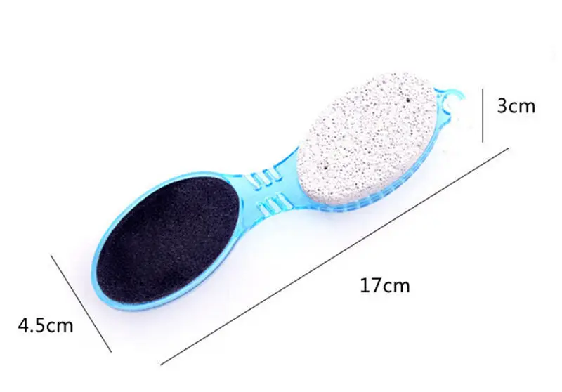 1PC Foot Care Tool 4in1 Foot Pumice Stone Dead Skin Remover Brush Pedicure Grinding Tool Random Color Hot Selling images - 6