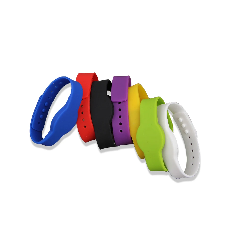 1000pcs/lot RFID Smart Writsband Watch type 125Khz EM4305 chip silicone wristband customized printing