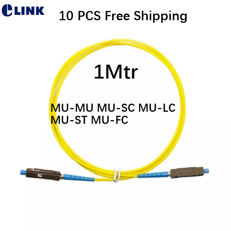 10 шт. MU 1 м патч корд SM SX LC FC оптоволоконный перемычка 1mtr Simplex 9/125um OS1 оптический