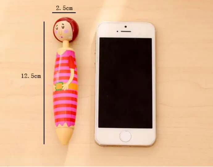 

Cartoon Dolls Ballpoint pen Cute Press ball pen Stationary gift office material school supplies
