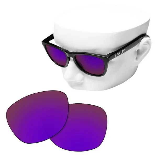 Purple Mirror Поляризационные Сменные линзы для солнцезащитных очков Оукли Frogskins - Цвет линз: Purple Mirror