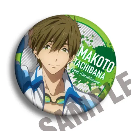 see chart Аниме значки 58 мм бесплатно! Iwatobi swim Club Nanase Haruka Bagdes брошь - Окраска металла: see chart