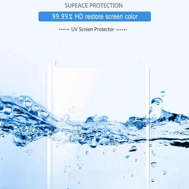 Закаленное стекло с УФ защитой для Samsung Note 9 S10 S9 S8 Plus S10e пленка экрана жидким клеем