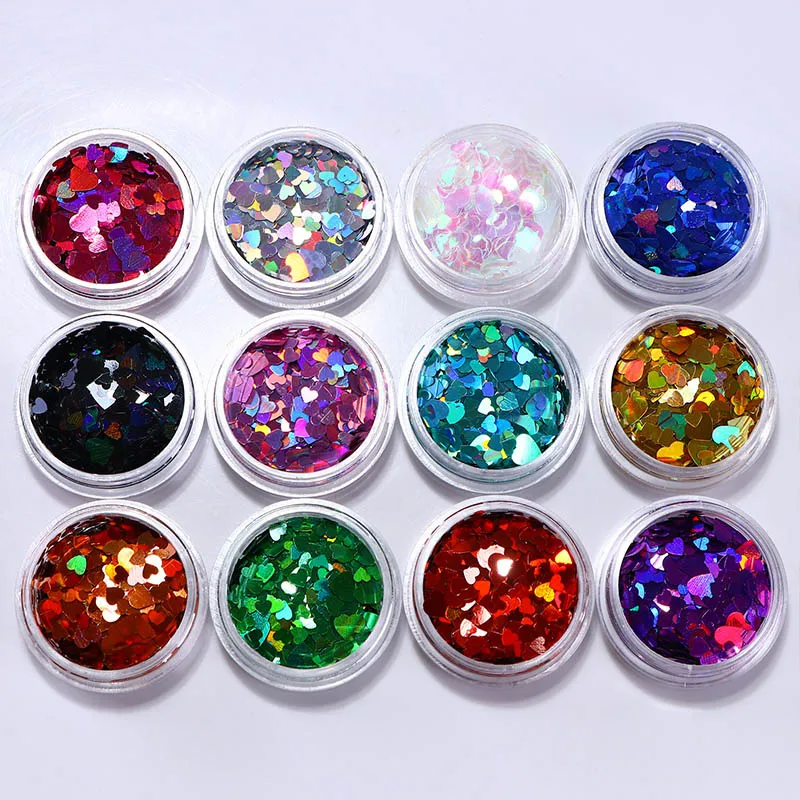 Set 2 Bonnie Choice 12 коробок блеск для глаз смешанные чешуйки массивные ногти для лица набор для украшения глаз инструменты для тела наборы для макияжа - Цвет: Set 2