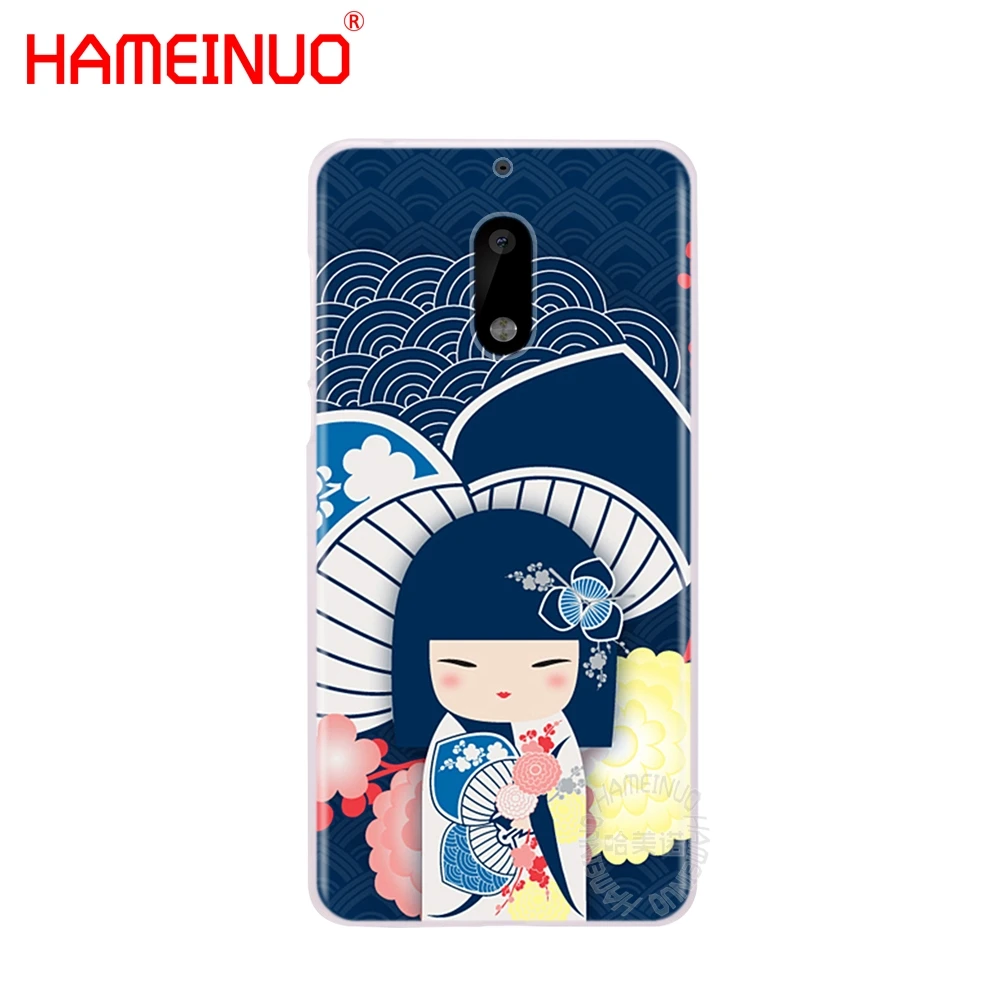 HAMEINUO kawaii Japanese Kokeshi Doll чехол для телефона Nokia 9 8 7 6 5 3 Lumia 640 640XL 2018 | Мобильные телефоны