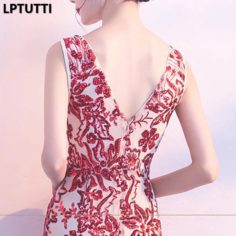 

LPTUTTI Sequin New For Women Elegant Date Ceremony Party Prom Gown Formal Gala Events Luxury Long Evening Dresses