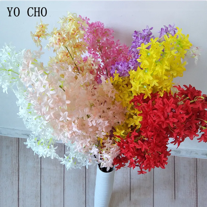 YO CHO 1 шт. цветок вишни шелковые искусственные цветы украшения для дома DIY