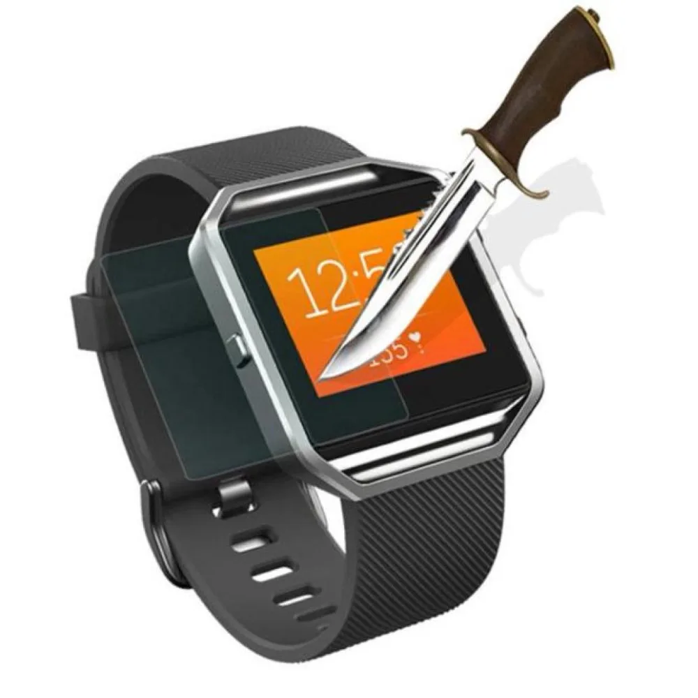Закаленная пленка для часов fitbit blaze чехол с полным покрытием стеклянная Защитная