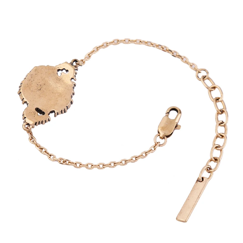 Античный браслет золотого цвета с цепочкой и кристаллами для женщин модные