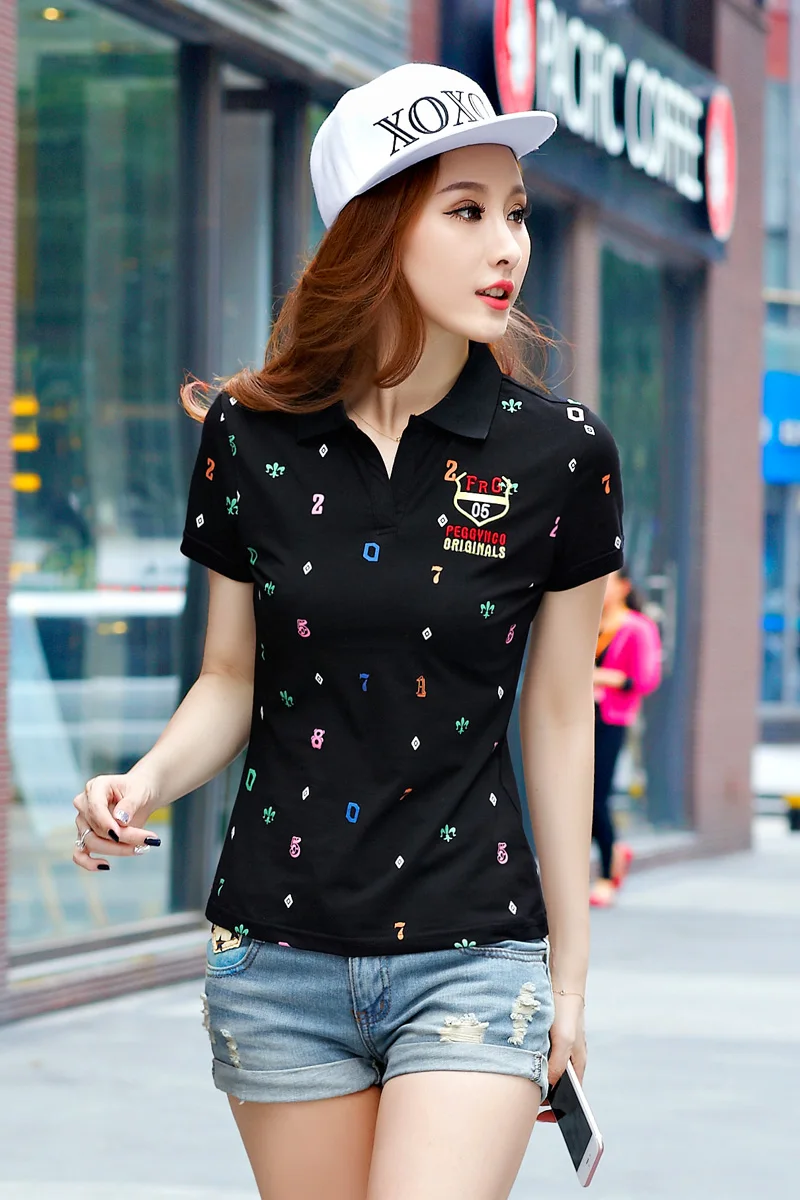

Summer New Arrival Fashion Femme Women's Ladies Casual Long Sleeve Polo Shirt Irregular femmes High Quality Brand Clothing