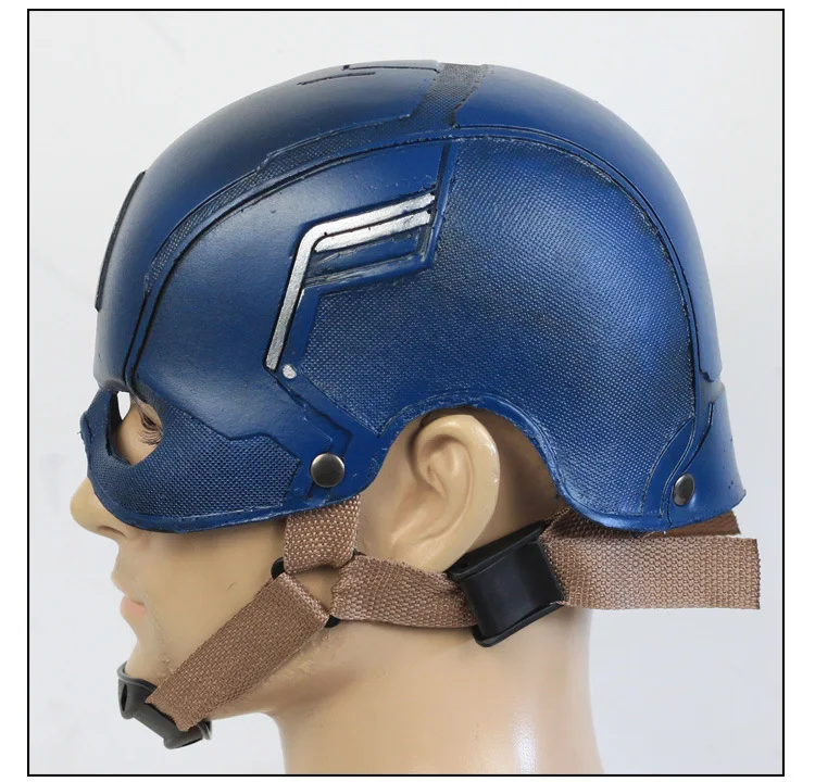 Movie Captain America 3 Civil War Captain America Helmet Mask Cosplay Steven Rogers Superhero Latex Helmet Halloween Party Prop