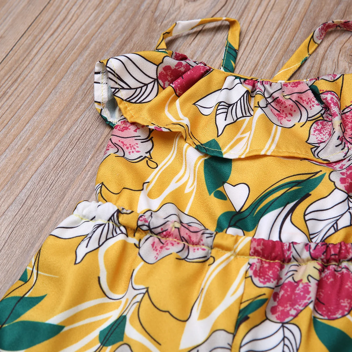 Привет магазин детских летних комбинезонов без рукавов с цветочным рисунком для