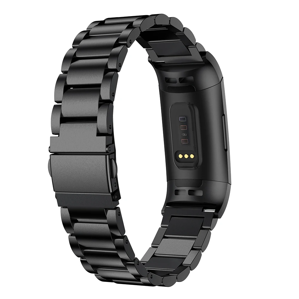 Модный ремешок из нержавеющей стали для часов Fitbit Charge 3 сменный Браслет звеньев