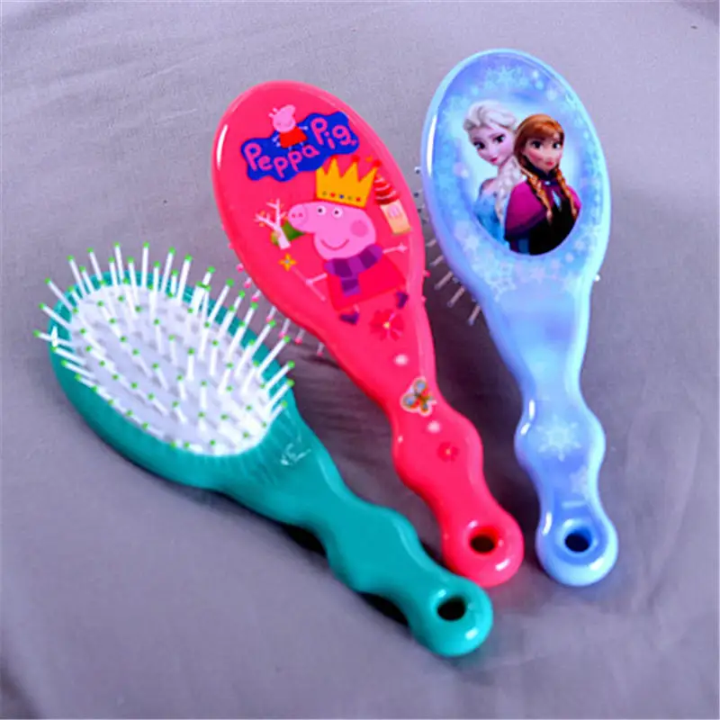 Disney beauty& модные игрушки Замороженные Софии принцесса Аша Анна мультфильм шаблон детская воздушная Массажная расческа