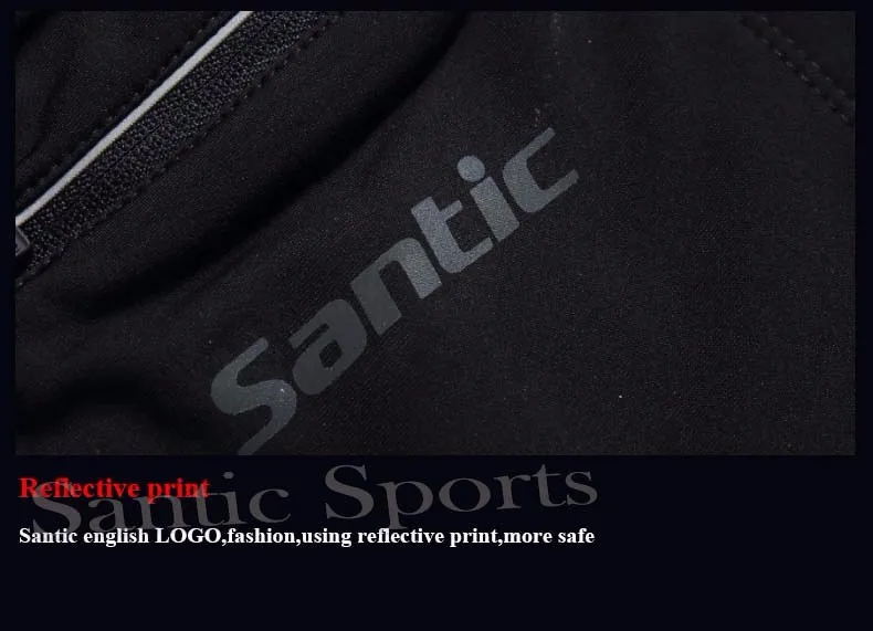Santic велоспорт куртки мужчины теплый спорта на открытом воздухе носить clothing mtb велосипед ветер куртки трикотажные jaquetas chaqueta ciclismo